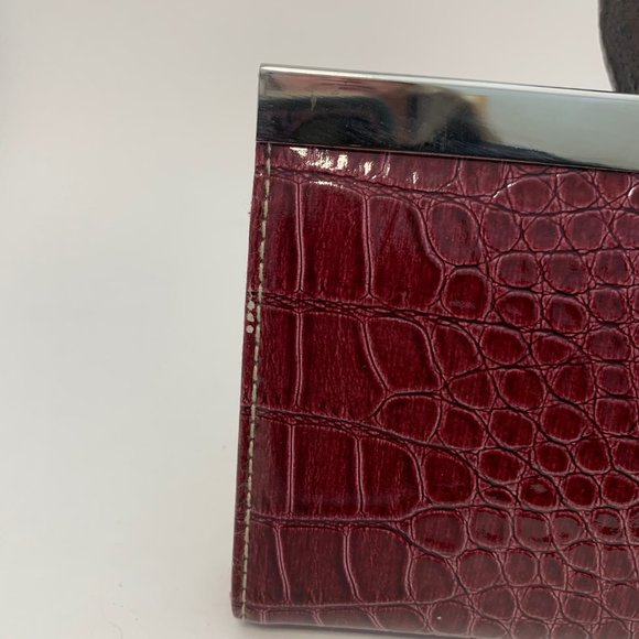 Croc Embossed Flat Wallet - Picture 2 of 6